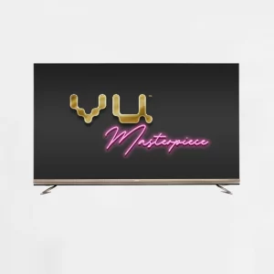 Vu 215cm (85 inches) The Masterpiece 4K Ultra HD Android QLED TV 85QPX (Armani Gold) (2020 Model)