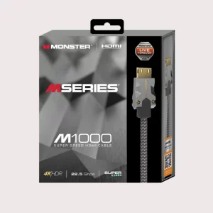 Monster M Series M1000 HDTV HDMI Cable (Certified Premium HDMI 2.0 4K – 22.5 Gbs) (5 Meter)
