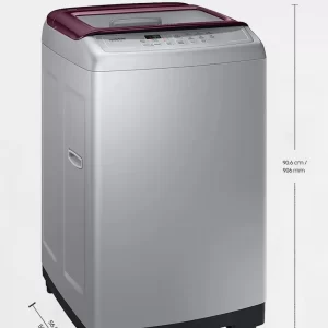 Roll over image to zoom in Samsung 6.5 Kg Fully-Automatic Top Loading Washing Machine (WA65A4022FS/TL, Imperial Silver, Wobble technology)
