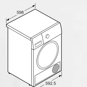 Siemens 8 Kg Condensation Dryer (WT44B202IN, White)