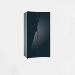 Bosch 655 L Frost Free Side-by-Side Refrigerator(KAN92LB35I, Black, Inverter Compressor)