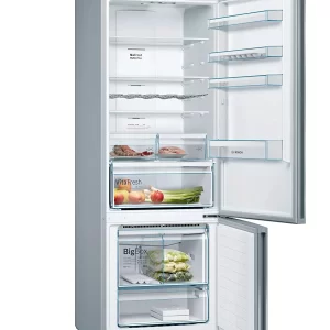 Bosch 559 L 2 Star Inverter Frost Free Double Door Refrigerator (Series 4 KGN56XI40I, Inox-easyclean, Bottom Freezer)