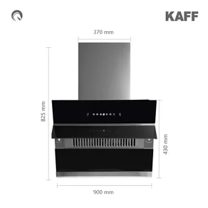KAFF NOBELO TX DHC 90 Chimney | Filter-Less + Dry Heat Auto Clean Technology | Power Full Twin Concealed Copper Motor | Gesture Control