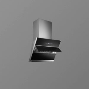KAFF Island Chimney (OPEC DHC 90 BLK (IS) Dry Heat Auto Clean Technology with 9-Speed Designed Max Airflow (upto): 1180 Nm3/h