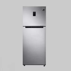 Samsung 386 L 2 Star Frost Free Inverter Double Door Refrigerator (Grey, Refined Inox, Convertible)