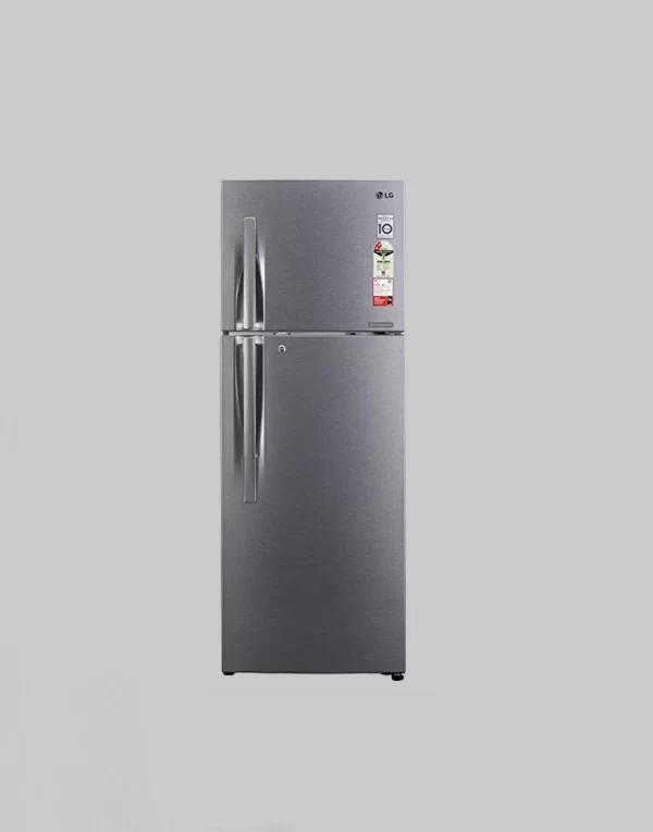 LG 335L 2 Star Smart Inverter Frost-Free Double Door Refrigerator (GL-S372RDSY, Dazzle Steel, Convertible)