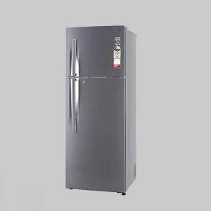 LG 335L 2 Star Smart Inverter Frost-Free Double Door Refrigerator (GL-S372RDSY, Dazzle Steel, Convertible)