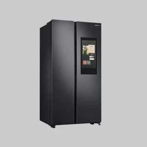 Samsung 673 L Inverter Frost Free Side-by-Side Refrigerator (RS72A5FC1B4, Gentle Black Matt, Curd Maestro)