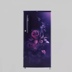 LG 190 L 2 Star Direct-Cool Single Door Refrigerator (GL-B199OBEC, Blue Euphoria, Fast Ice Making)