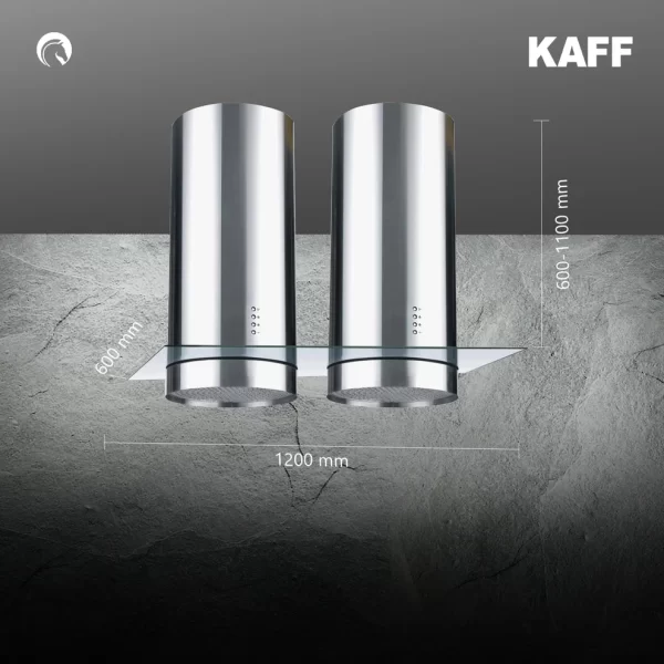 Kaff 120 cm Island Chimney Island Series FLORA TWIN DX 120 ISLAND - Image 5