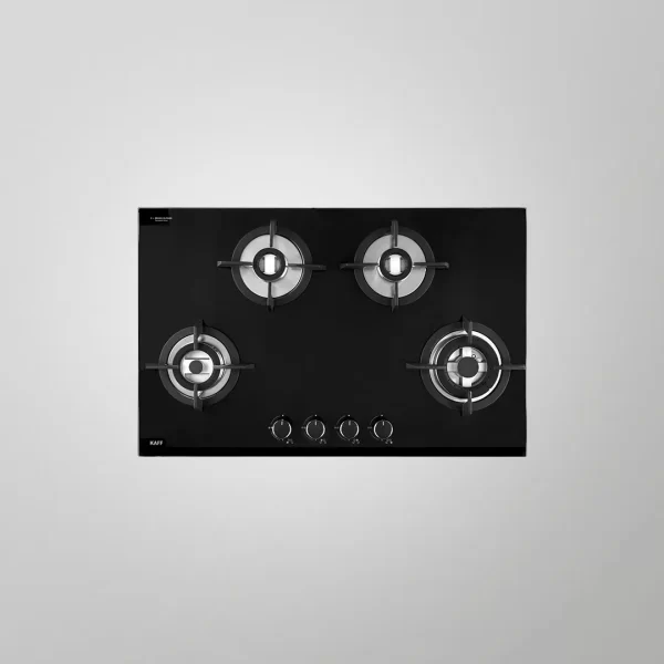 KH 78 BR 47X – Powerful 4 Brass Burners Built-in Hob with Diamond Cut Tapered Front Glass - Image 4
