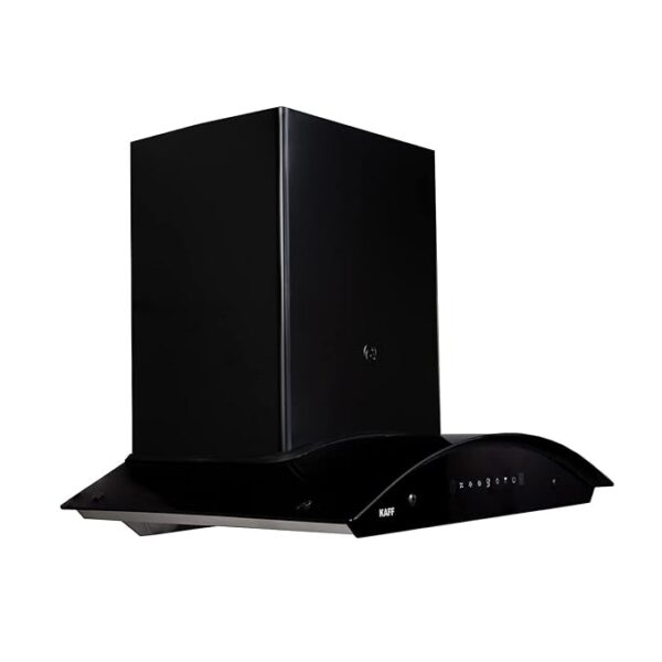 KAFF PRIMA TX DHC 75 Baffle Filter Auto Clean Curved Glass Kitchen Chimney 75 CM with 1180 m3/hr Suction Capacity, Touch with Motion Sensor Control, Energy Saving LED Lights (Black) - Image 4