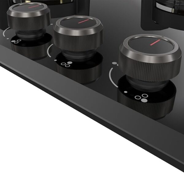 KAFF ASF 783 Tempered Glass Top 3 Burner Automatic Electric Hob (Flame Failure Device, Black) - Image 5