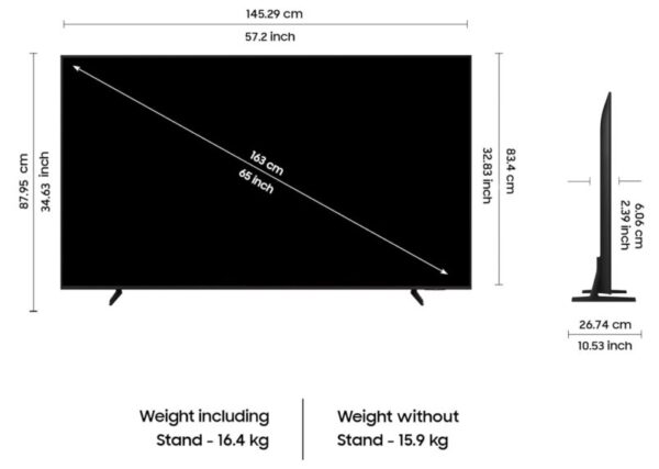 Samsung 163 cm (65 inches) 4K Ultra HD Smart LED TV UA65DU7700KLXL - Image 9