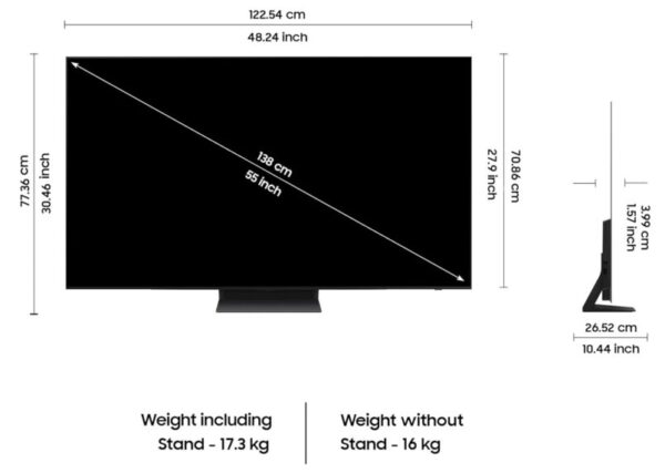 Samsung 138 cm (55 inches) 4K Ultra HD Smart OLED TV QA55S90DAULXL (Graphite Black) - Image 3