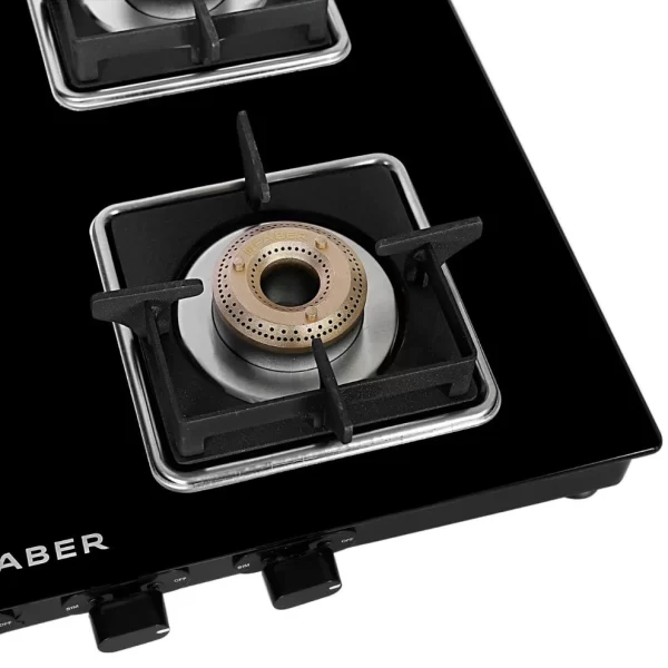 Faber Slim Gas stove 4 burner glass cooktop (Hob Cooktop Remo 4BB BK) Black, Manual Ignition - Image 6