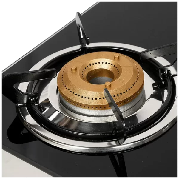 Faber Jumbo 3BB SS Toughened Glass Top 3 Burner Manual Gas Stove (Corrosion Resistance, Black) - Image 4