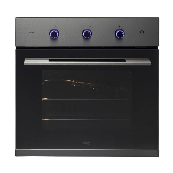 KAFF OV70 AMSS 70 Litre Built-in Oven with True Convection | Multi-Functional with Defrost, Fan, Rotisserie & Grill | Black Tempered Glass with Half Mirror Glass Finish (Black) - Image 2