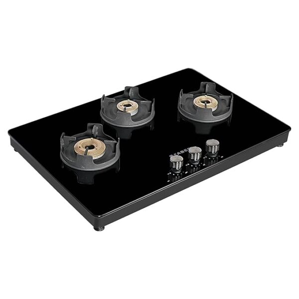 Faber 75 cm,3 Burner Gas stove (NiOS DLX 753 BB BK) Maual Ignition, Black - Image 3