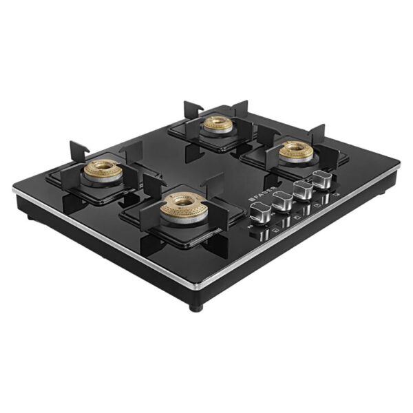 Faber 4 Burner Stainless Steel Manual Ignition Glass Cooktop (Elite 4BB BK CI, Black), 65 cm - Image 5