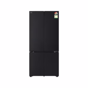LG 574L French Door Refrigerator, Fresh Converter+, Wi-Fi Convertible, DoorCooling+ Black Glass Finish, 3 Star