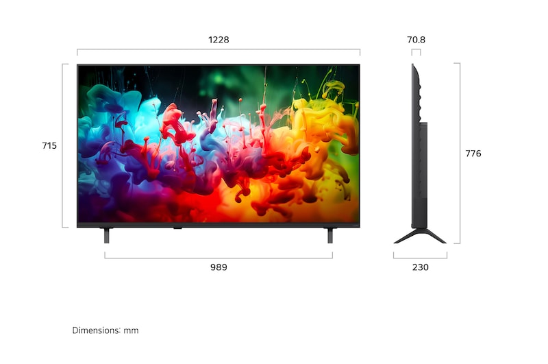 LG QNED AI QNED70 Mini LED 4K Smart TV 2026 139cm (55) - Image 3