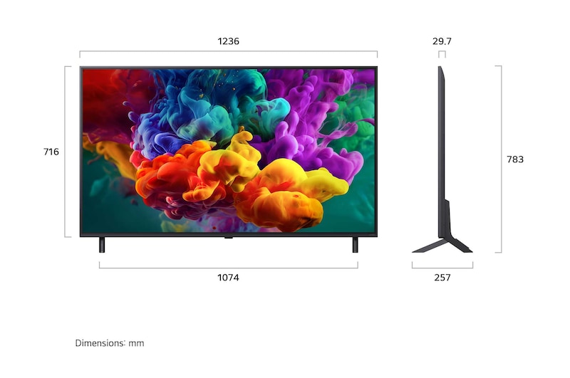 LG QNED evo AI 4K MiniLED TV 55QNED85BLA with a8 AI Processor Gen3, with HDR10 Pro 2026 139 cm (55) - Image 3