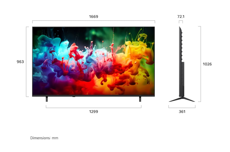 LG 189cm (75) QNED AI QNED70 Mini LED 4K Smart TV 2026 - Image 4