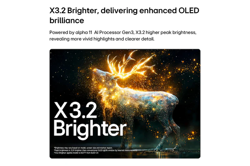 LG OLED83C6PLA (83-inch OLED evo AI C6 4K Smart TV – 2026) - Image 5