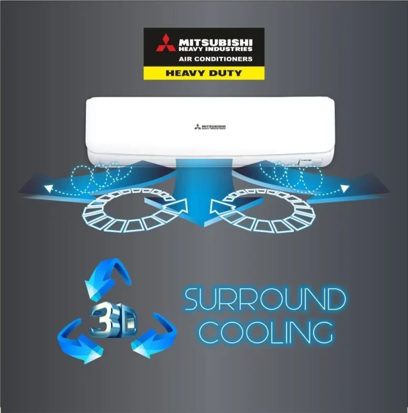 MITSUBISHI SRK13YYM-W6 1 Ton 3 Star 2025 Inverter Split AC - Image 4