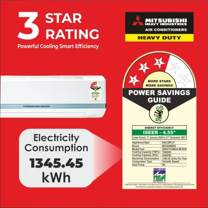 MITSUBISHI DXK27YAMDA-W 2.25 Ton 3 Star 2026 Inverter Split AC - Image 7