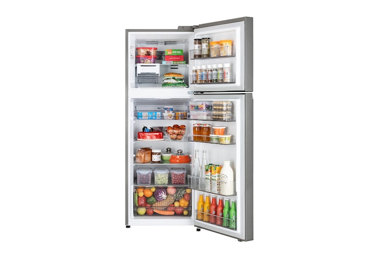 LG 322 L Double Door Refrigerator, Smart Inverter Compressor, Smart Diagnosis, Auto Smart Connect, Dazzle Steel, 2 Star - Image 14