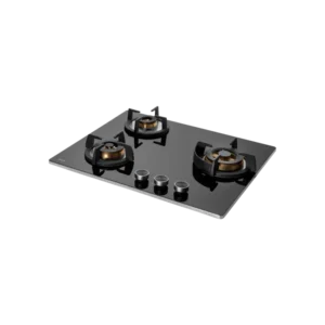 BLH 603X - 3 Full Brass Burners Built-in Hob for Efficient Cooking, Heavy Duty Cast Iron Pan Support