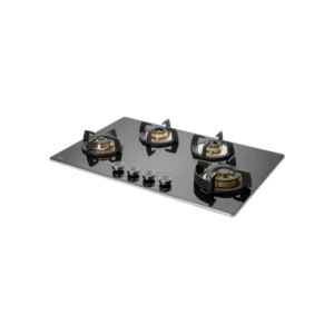BLH 804 / BLH 804X- Built-in Hob with 4 Full Brass High Efficiency Burners, 8 mm Thick Black Tempered Glass