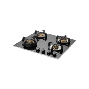 BLH-F 604X- Built-in Hob, 4 Full Brass High Efficiency Burners, 8 mm Thick Black Tempered Glass
