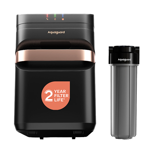 Aquaguard Designo UTC RO+UV 2X Water Purifier | 2 Year Filter Life | With Mega Sediment Filter