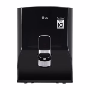 LG 8L RO Water Purifier, Stainless Steel Tank, Digital Sterilizing Care, True Maintenance, Solid Black