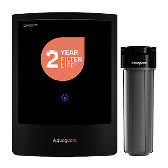Aquaguard Enrich Crest UV 2X Water Purifier | 2 Year Filter Life | With Mega Sediment Filter