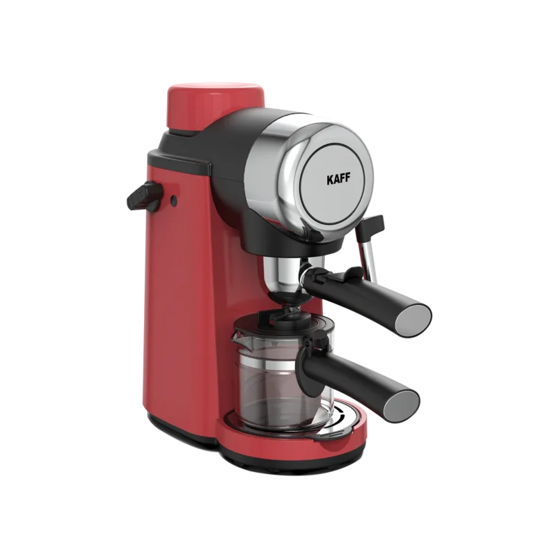 VIENNA RED Coffee Machine, Suitable for Ground Coffee, 3.5 Bar Pressure Pump Steam Conveniently
