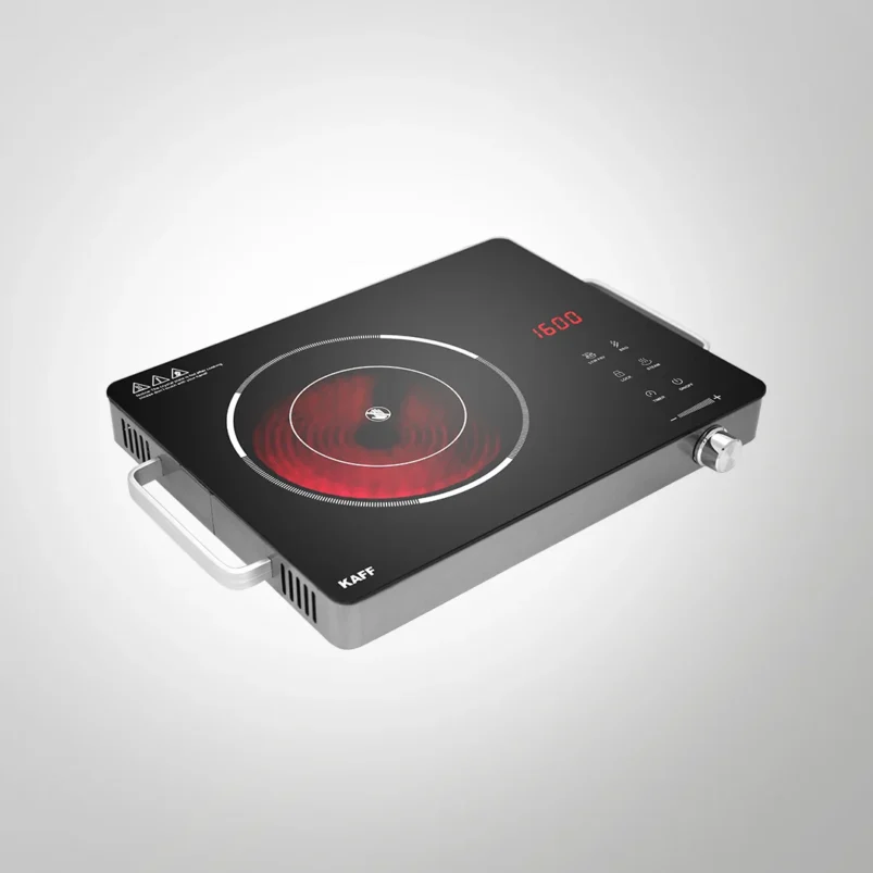 KAFF TIR36: 2200W Infrared Cooktop with Touch & Knob