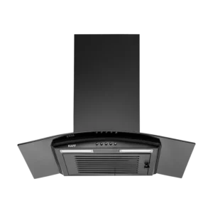 MAX BF 60 - Baffle Filter Chimney, Matt Black Rust Free Coating