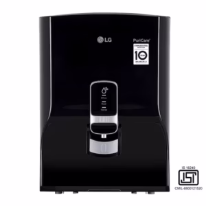 LG 8L RO+UV Water Purifier with Stainless Steel Tank, True RO Filtration, Digital Sterilizing care, Black