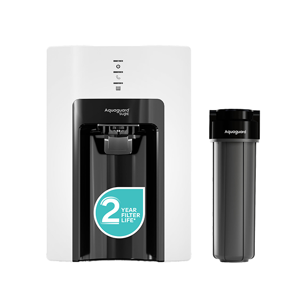 Aquaguard Sure Champ RO+UV 2X Water Purifier | 2 Year Filter Life | With Mega Sediment Filter