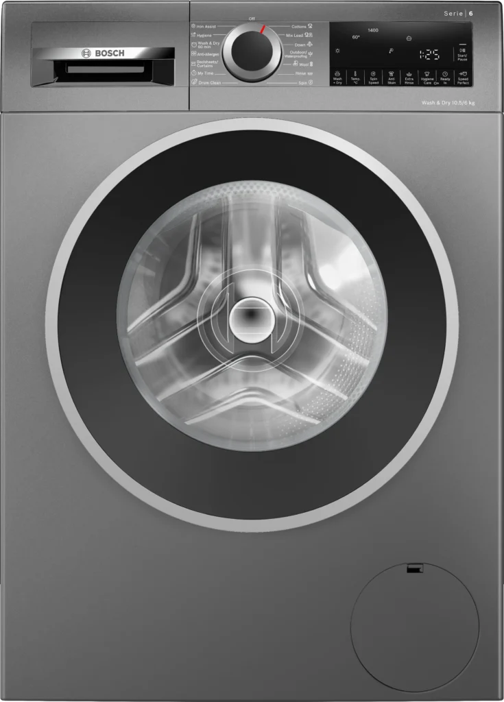 Bosch WNA2E4UCIN Series 6 washer dryer 10.5/6 kg , Cast iron grey