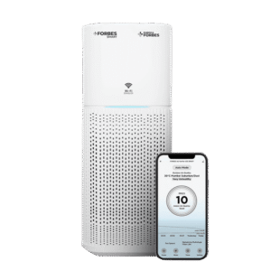 Eureka Forbes Smart 500 Surround 360° Air Purifier | True HEPA Grade 13 filter | Covers Large Area 670 Sq. Ft. | Sleep Mode | App Controlled