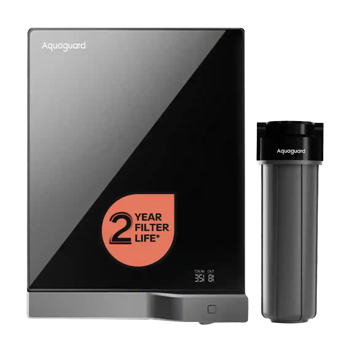 Aquaguard Slimtech RO+UV 2X Water Purifier | 2 Year Filter Life | With Mega Sediment Filter