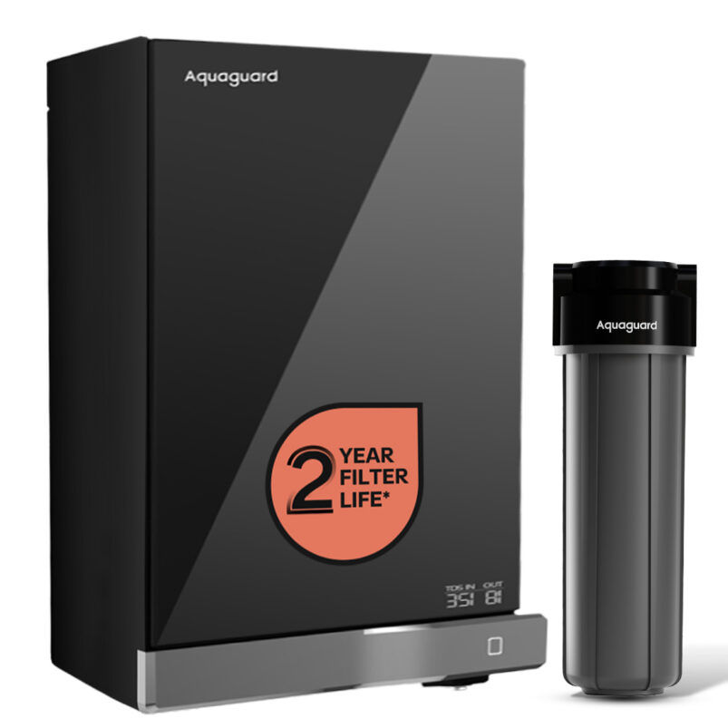 Aquaguard Slimtech RO+UV 2X Water Purifier | 2 Year Filter Life | With Mega Sediment Filter