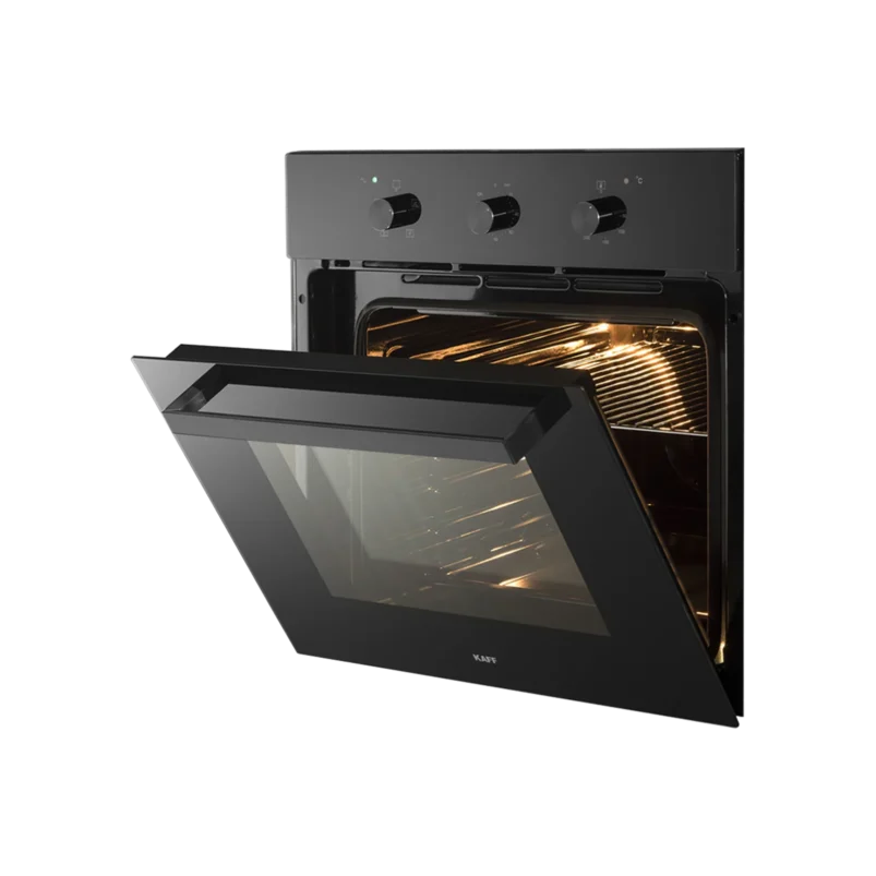 Kaff KOV 80 BA6 80L Full Black Built-in Oven | 60cm Width - Image 2