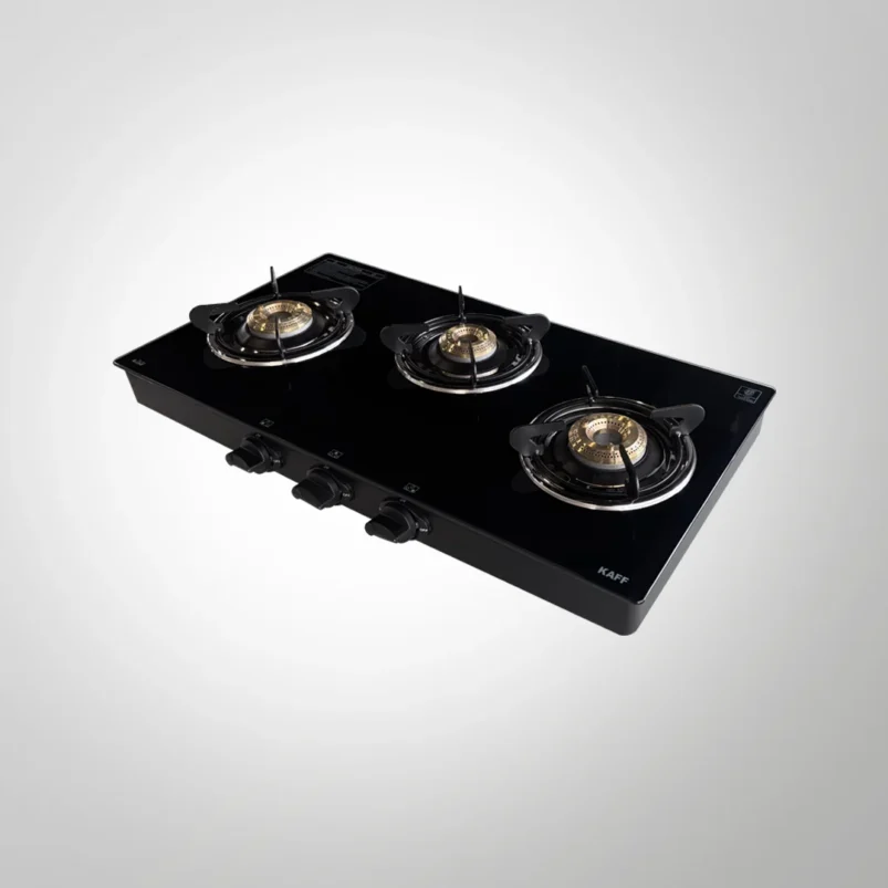 Kaff CTRJ 71 3B 3 Burner Cooktop | Slim Glass Top Stove