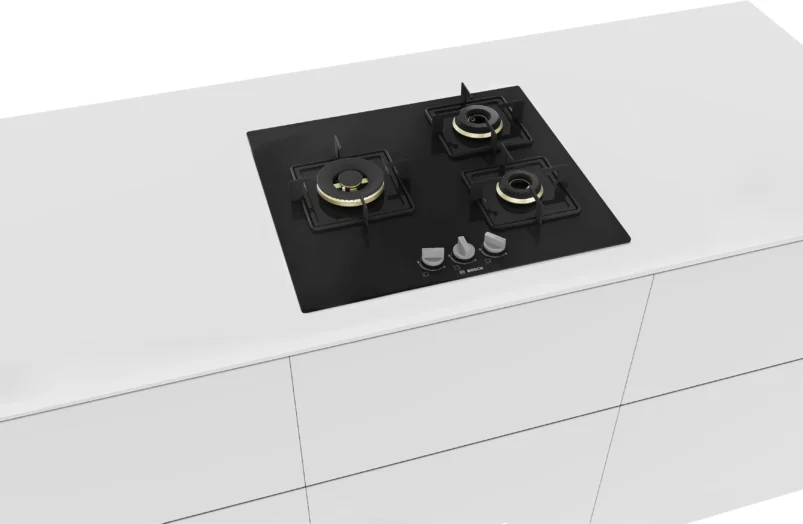 Bosch Series 4 Gas hob 60 cm Tempered glass, Black - Image 2